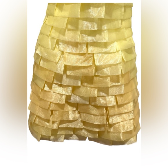 Vintage 80’s yellow subtle ombré party dress. - Picture 4 of 7